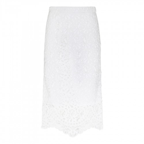 Macramé lace skirt