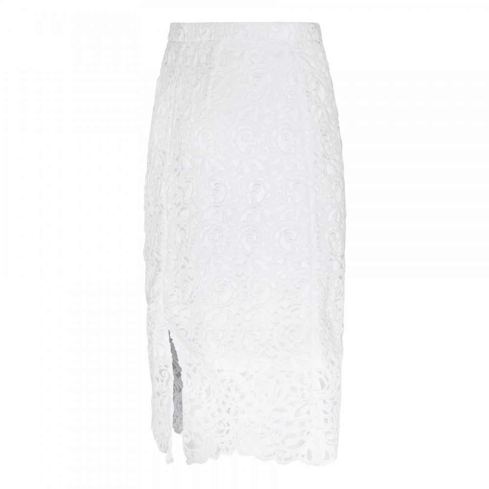 Macramé lace skirt