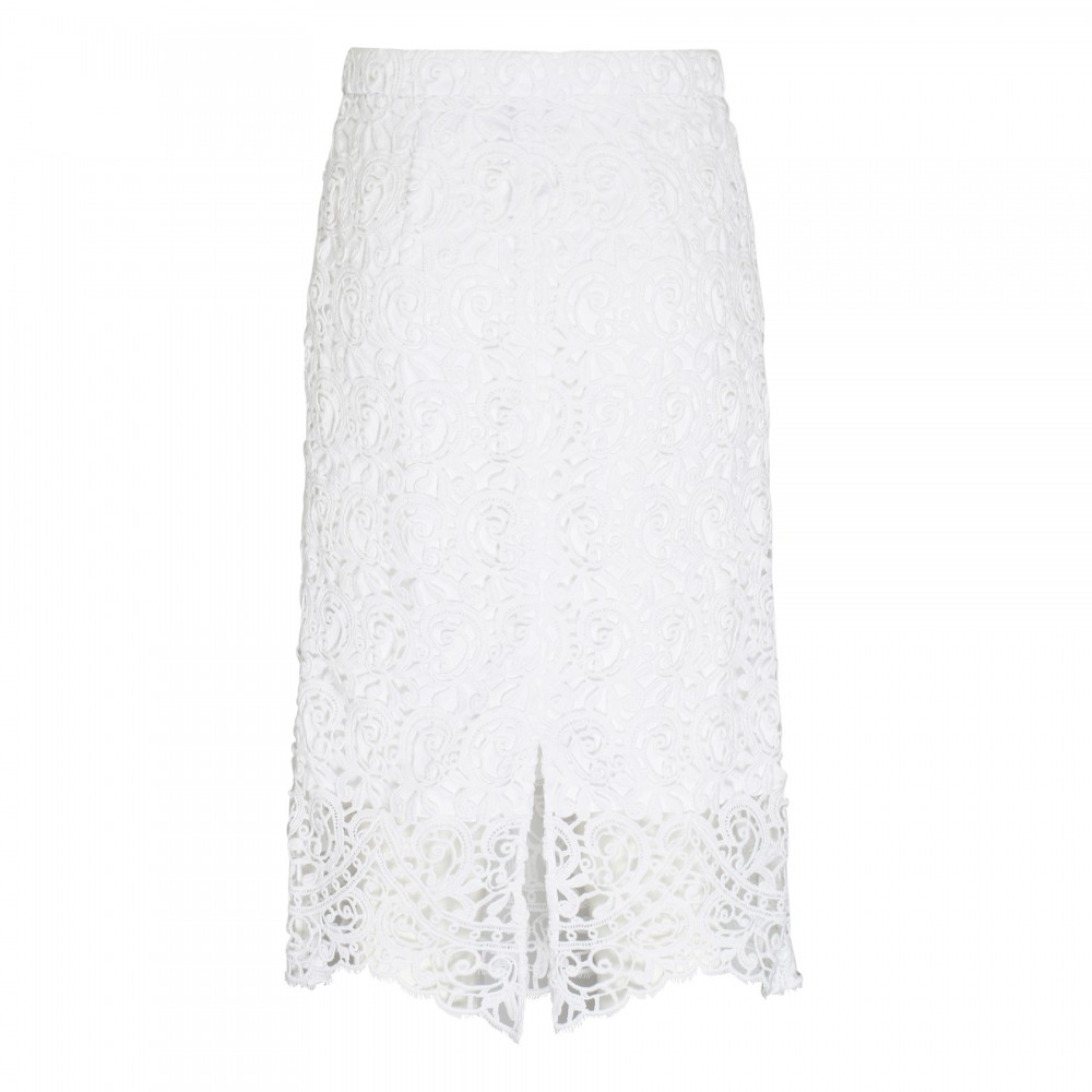 Macramé lace skirt