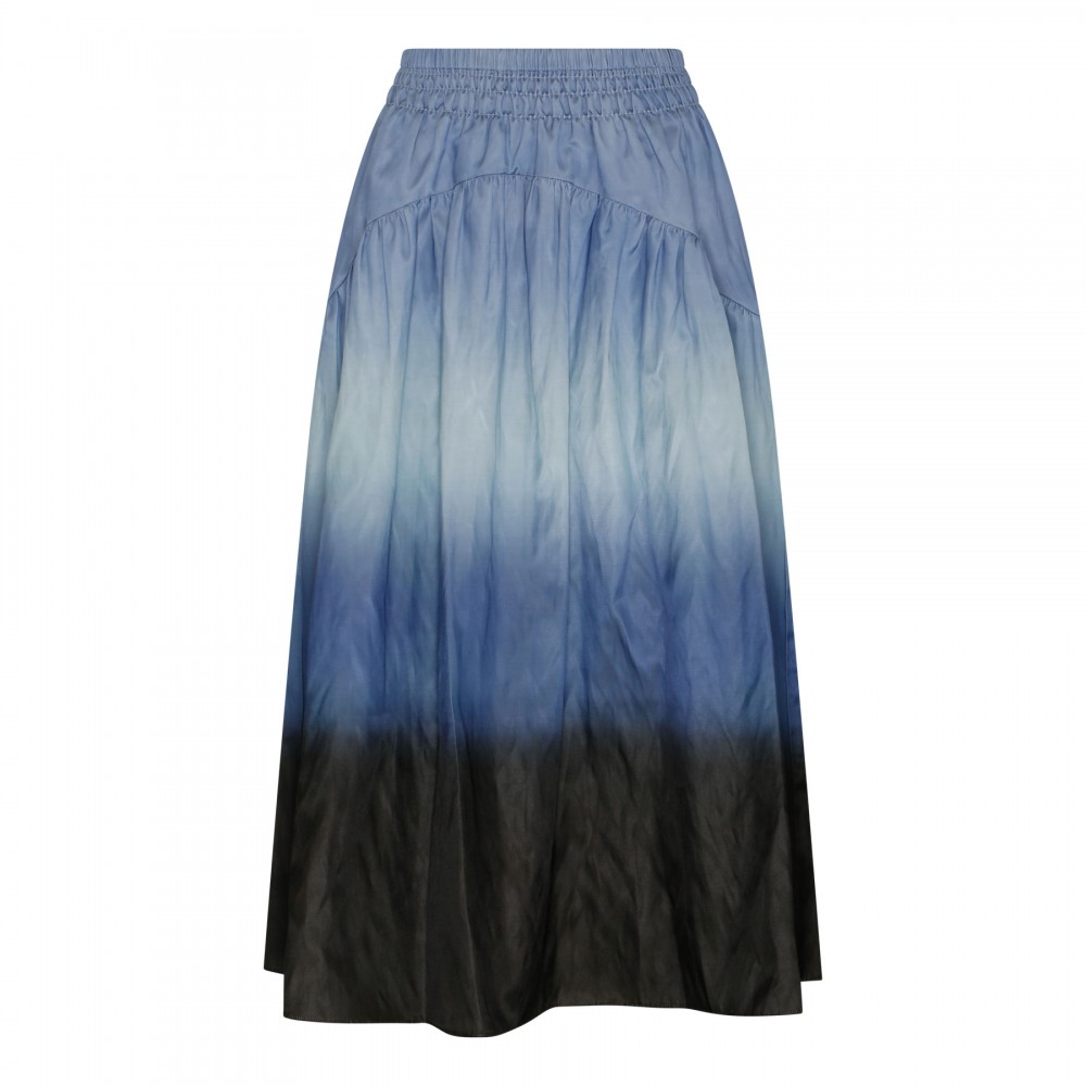 Dip-dye ombré tiered skirt