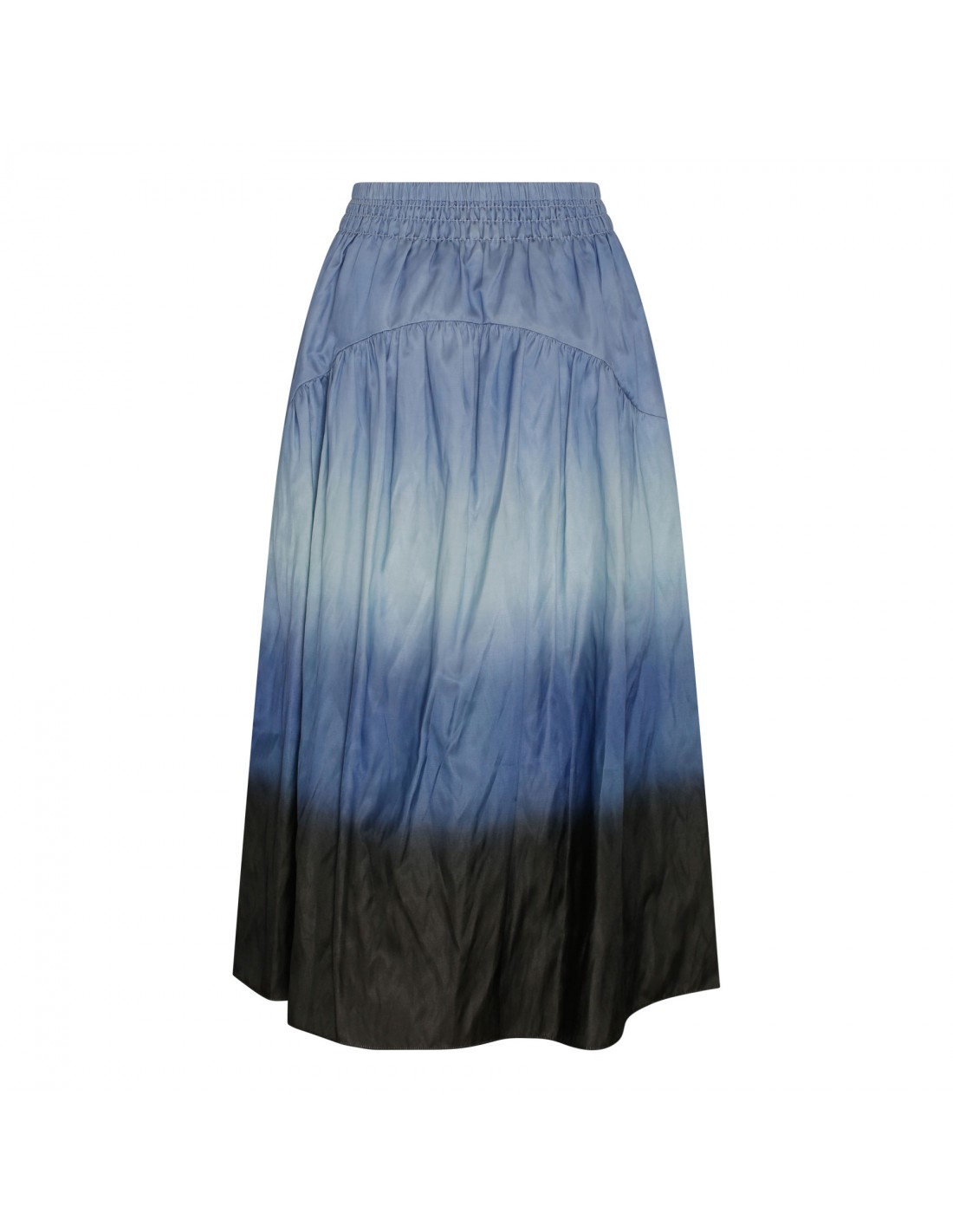 Dip-dye ombré tiered skirt