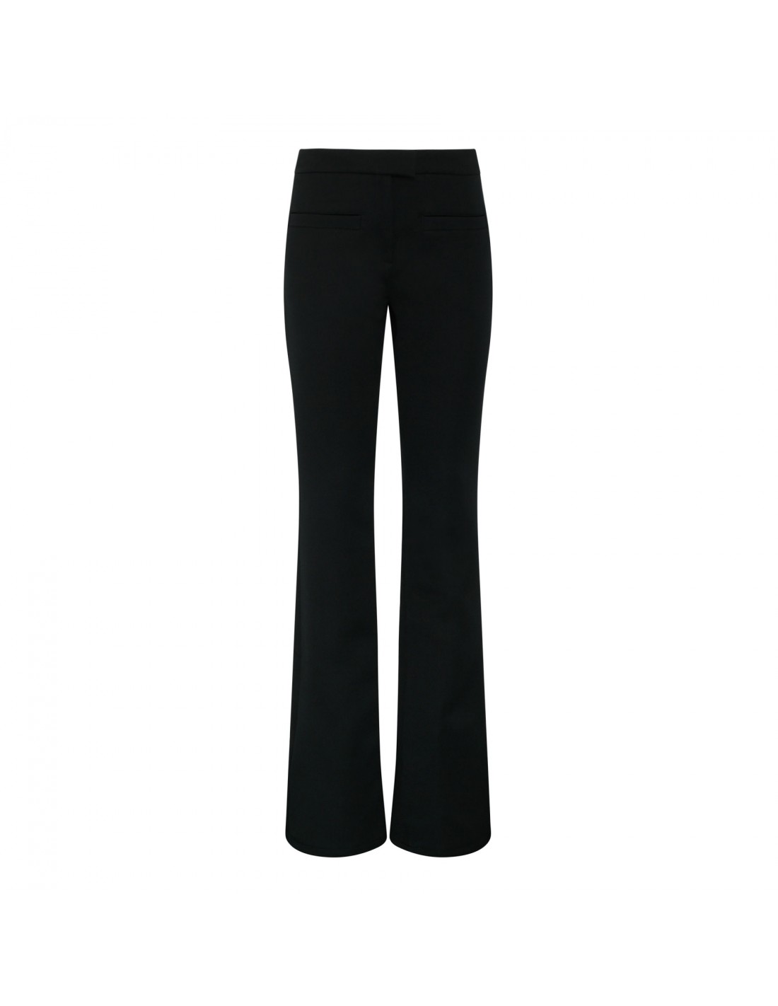 Black twill zipped pants
