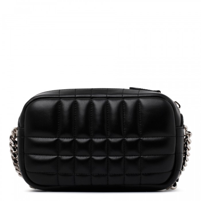 Lola black quilted leather mini camera bag