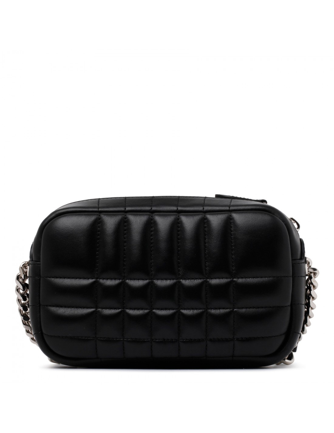 Lola black quilted leather mini camera bag