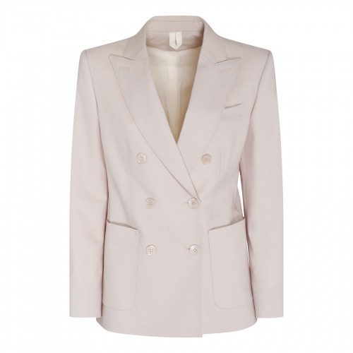 Ice-hue wool and mohair blazer