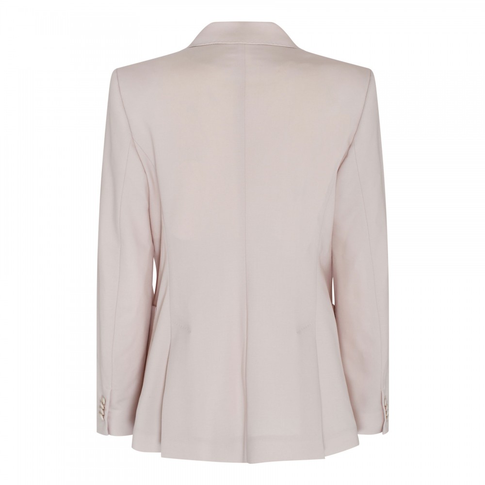 Ice-hue wool and mohair blazer