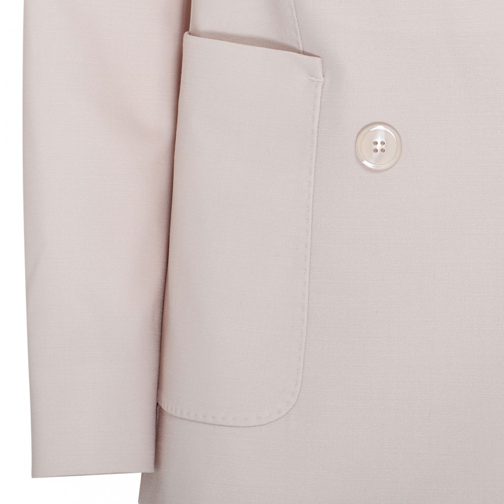 Ice-hue wool and mohair blazer