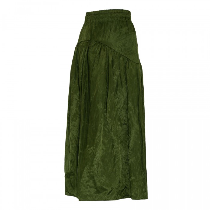 Smocked tiered skirt