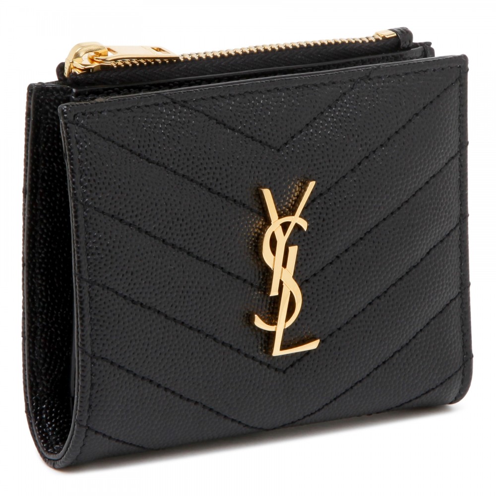 Cassandre matelassé bi-fold wallet