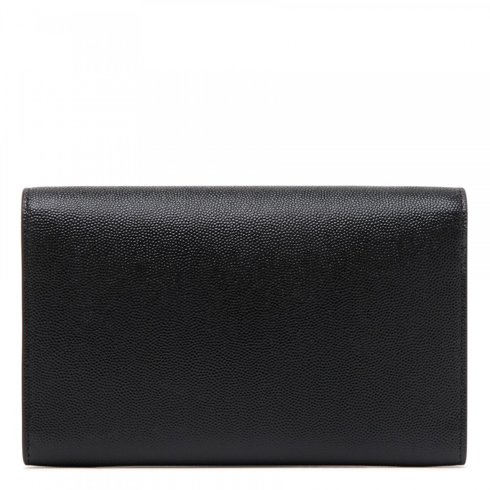 Uptown black pouch with chain