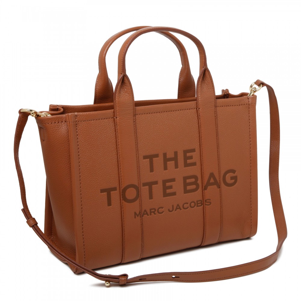 The leather medium tote bag