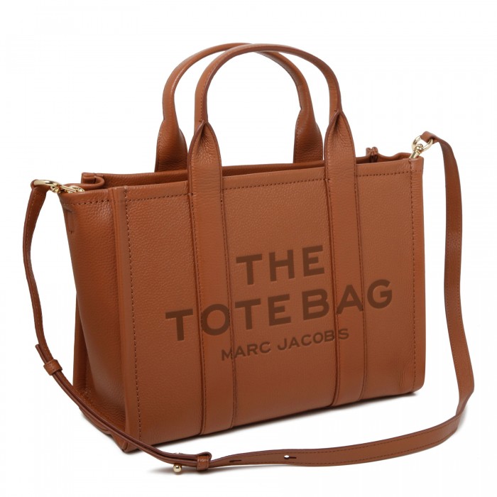 The leather medium tote bag