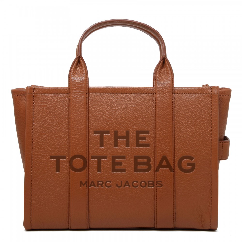 The leather medium tote bag