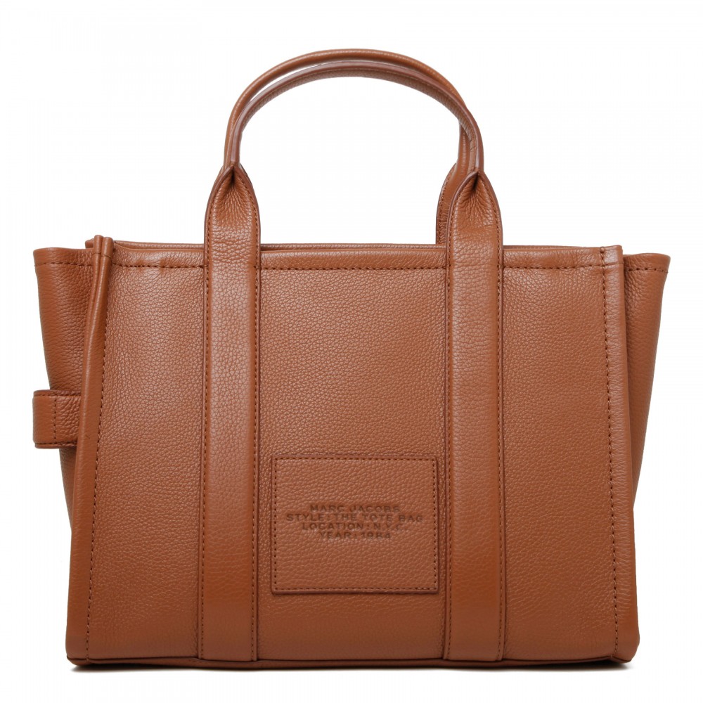 The leather medium tote bag