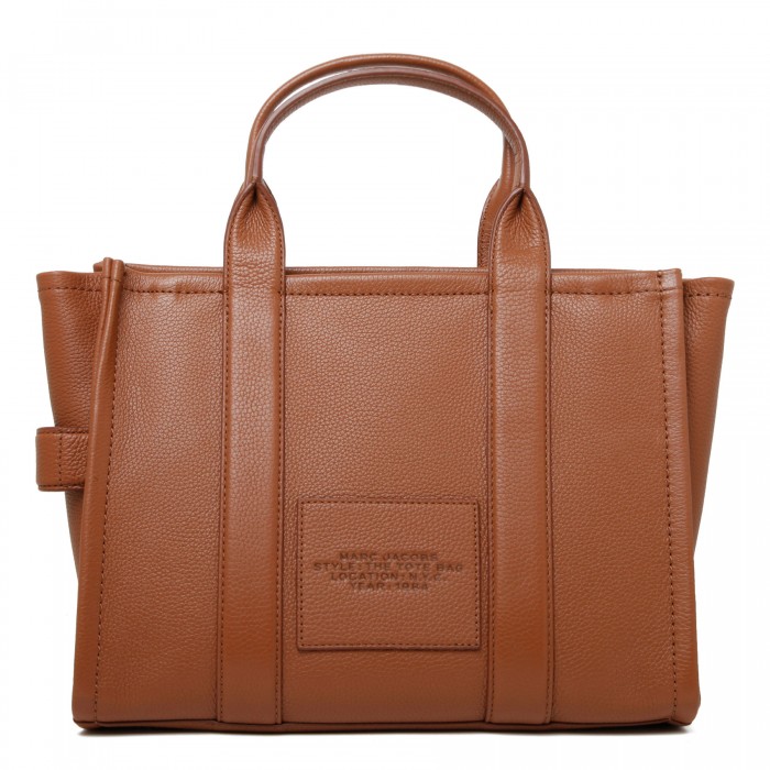 The leather medium tote bag