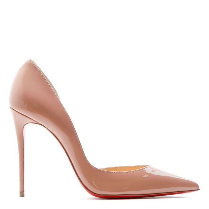 Iriza nude patent pumps