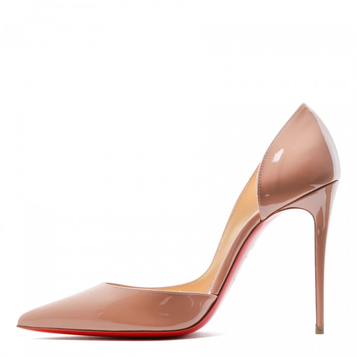Iriza nude patent pumps