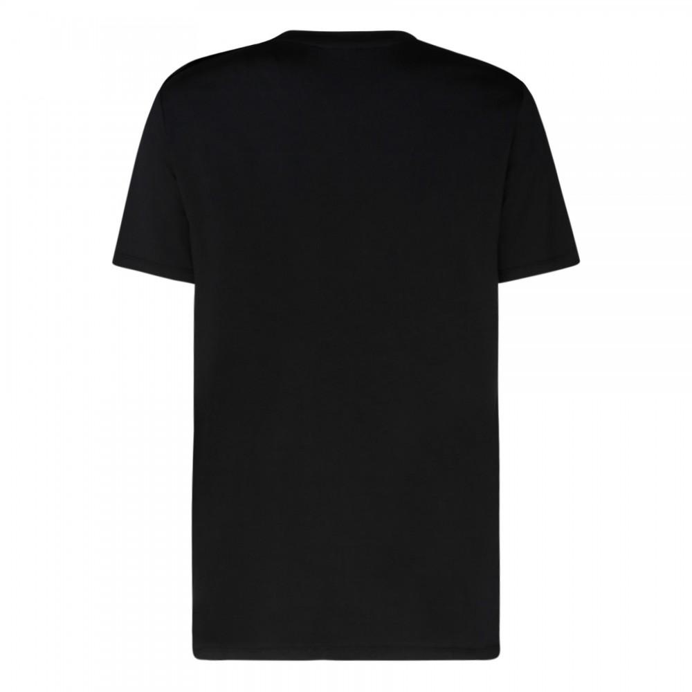 Buttoned black T-shirt