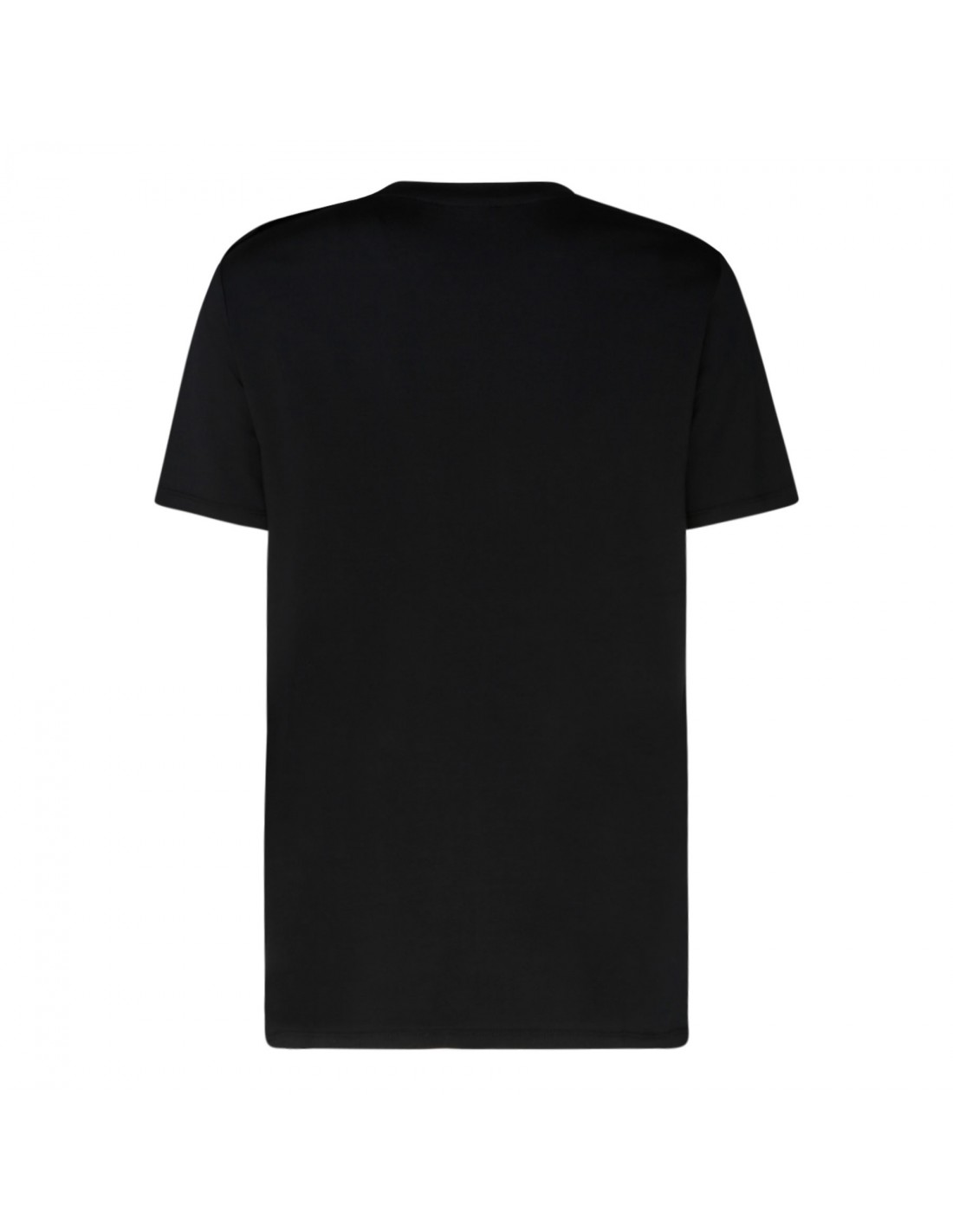 Buttoned black T-shirt