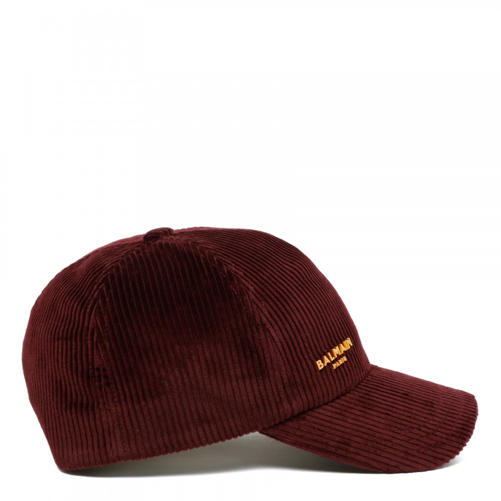 Corduroy logo cap
