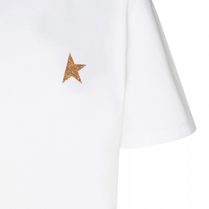 Star print cotton T-shirt